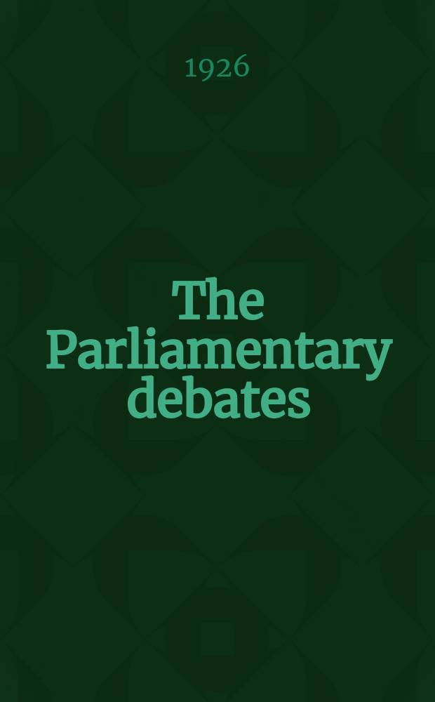 The Parliamentary debates (Hansard) : Official report ... of the ...Parliament of the United Kingdom of Great Britain and Northern Ireland. Vol.198, №101