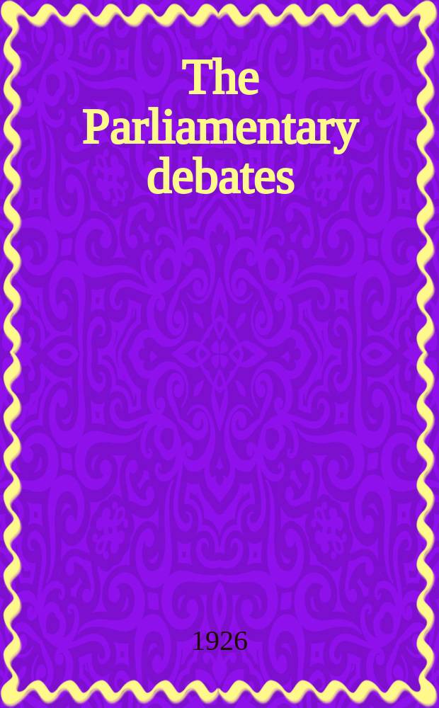 The Parliamentary debates (Hansard) : Official report ... of the ...Parliament of the United Kingdom of Great Britain and Northern Ireland. Vol.198, №111