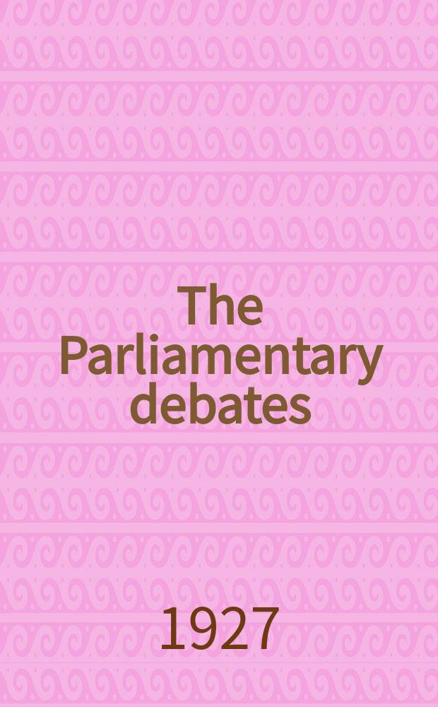 The Parliamentary debates (Hansard) : Official report ... of the ...Parliament of the United Kingdom of Great Britain and Northern Ireland. Vol.204, №39
