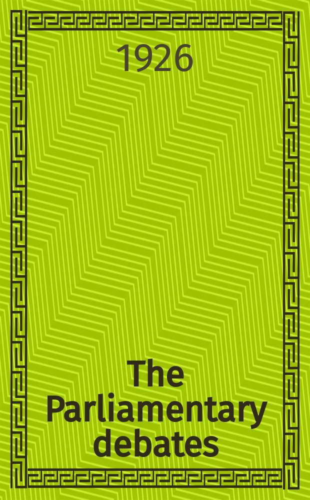 The Parliamentary debates (Hansard) : Official report ... of the ...Parliament of the United Kingdom of Great Britain and Northern Ireland. Vol.200, №141