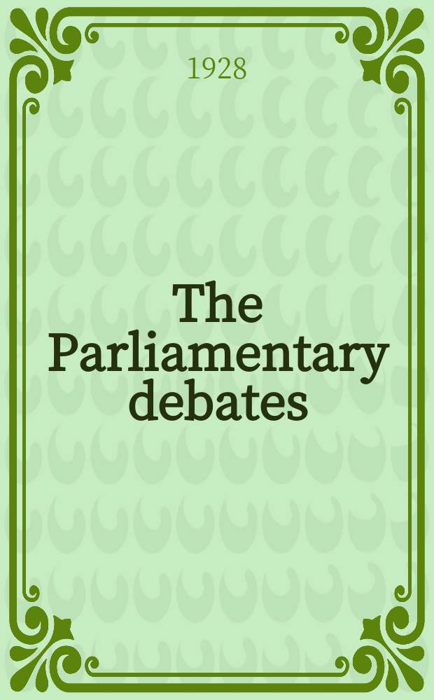 The Parliamentary debates (Hansard) : Official report ... of the ...Parliament of the United Kingdom of Great Britain and Northern Ireland. Vol.215, №39