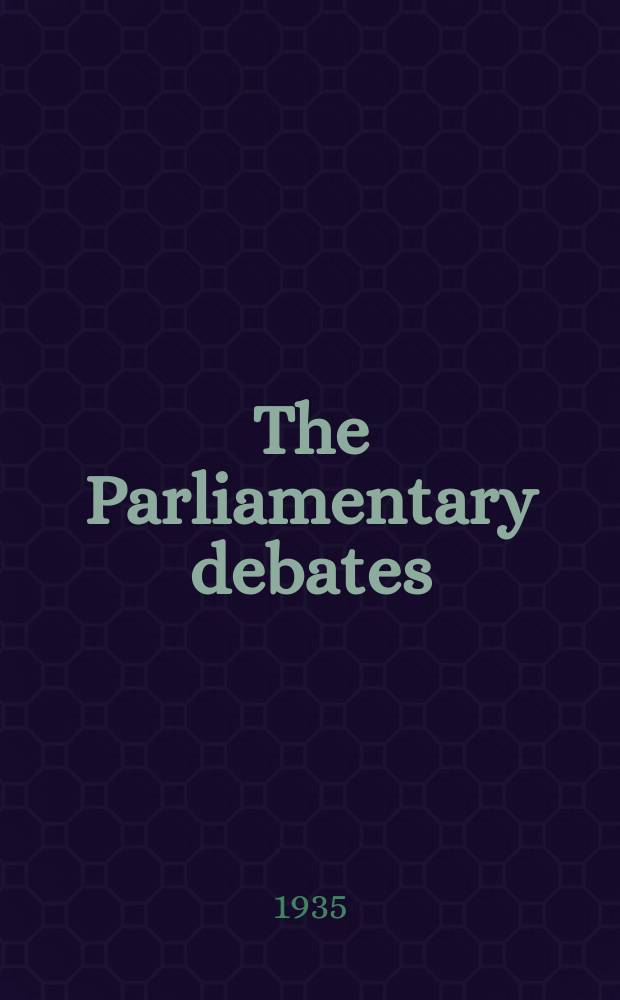 The Parliamentary debates (Hansard) : Official report ... of the ...Parliament of the United Kingdom of Great Britain and Northern Ireland. Vol.300, №80