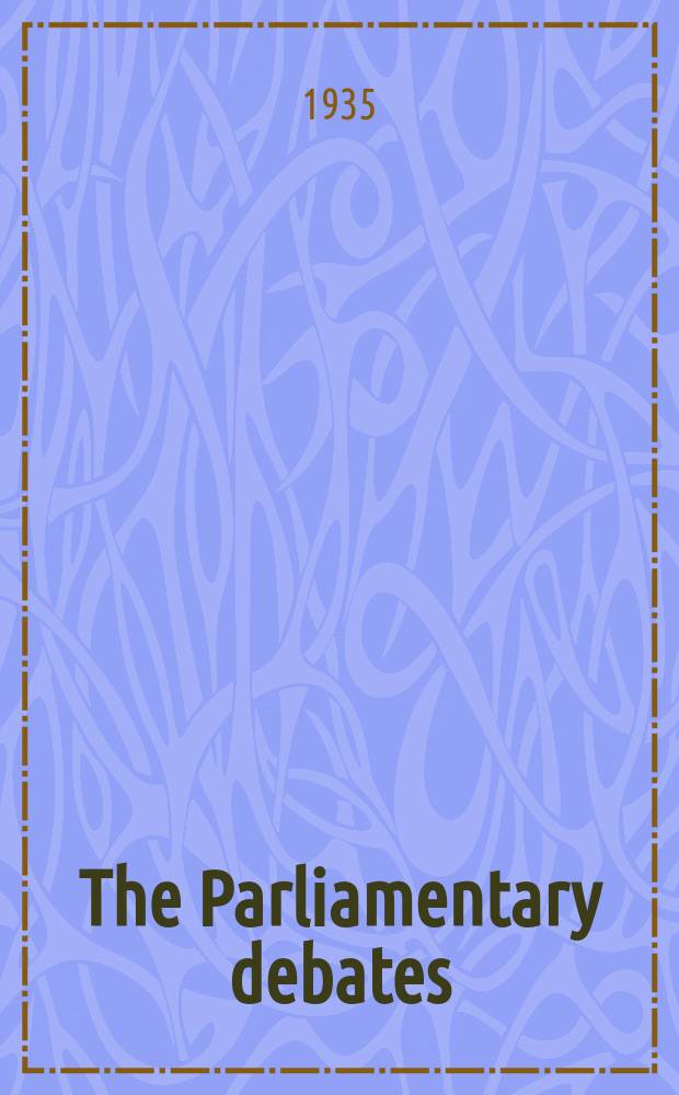 The Parliamentary debates (Hansard) : Official report ... of the ...Parliament of the United Kingdom of Great Britain and Northern Ireland. Vol.303, №123