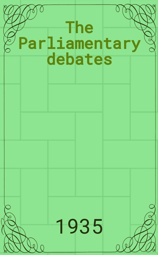 The Parliamentary debates (Hansard) : Official report ... of the ...Parliament of the United Kingdom of Great Britain and Northern Ireland. Vol.303, №124