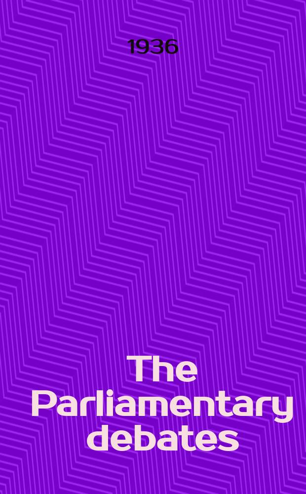 The Parliamentary debates (Hansard) : Official report ... of the ...Parliament of the United Kingdom of Great Britain and Northern Ireland. Vol.308, №29