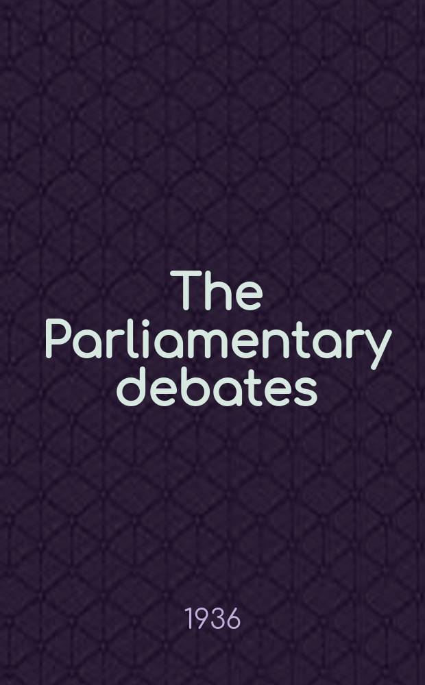 The Parliamentary debates (Hansard) : Official report ... of the ...Parliament of the United Kingdom of Great Britain and Northern Ireland. Vol.311, №71