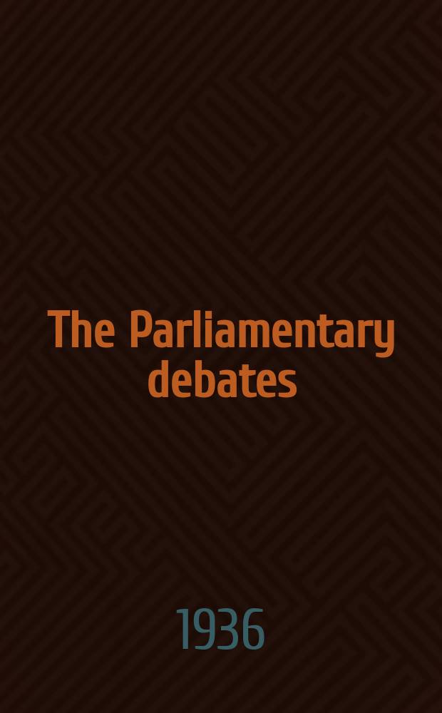 The Parliamentary debates (Hansard) : Official report ... of the ...Parliament of the United Kingdom of Great Britain and Northern Ireland. Vol.313, №101