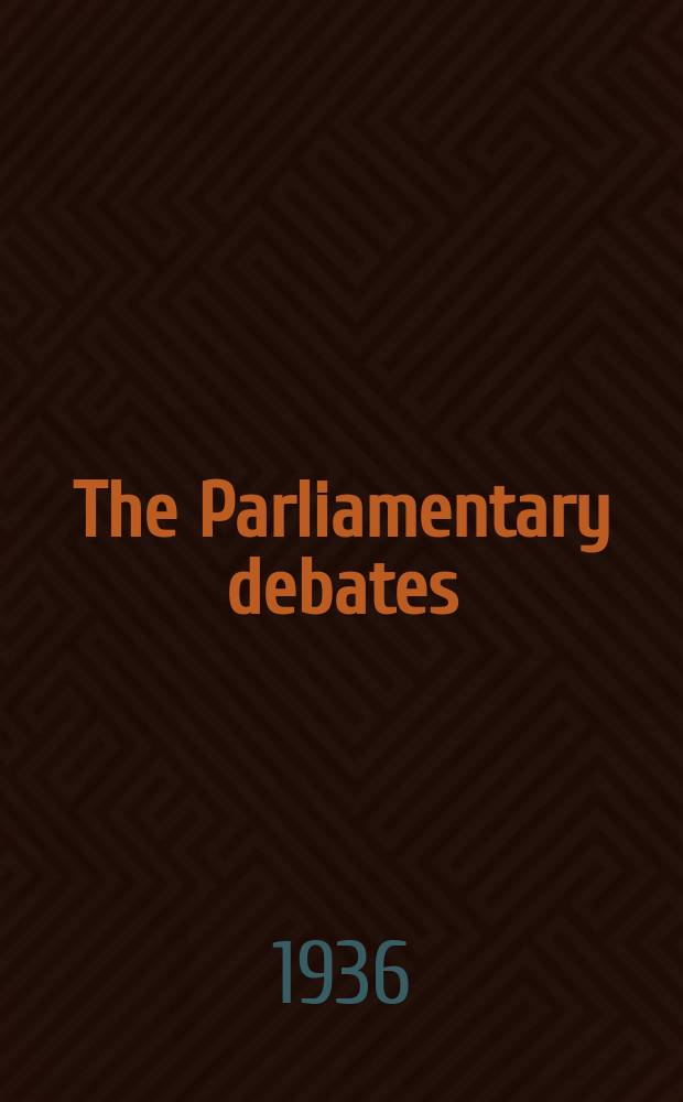 The Parliamentary debates (Hansard) : Official report ... of the ...Parliament of the United Kingdom of Great Britain and Northern Ireland. Vol.313, №101