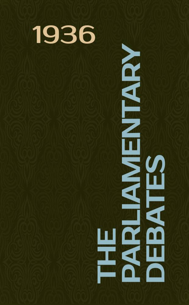The Parliamentary debates (Hansard) : Official report ... of the ...Parliament of the United Kingdom of Great Britain and Northern Ireland. Vol.317, №12