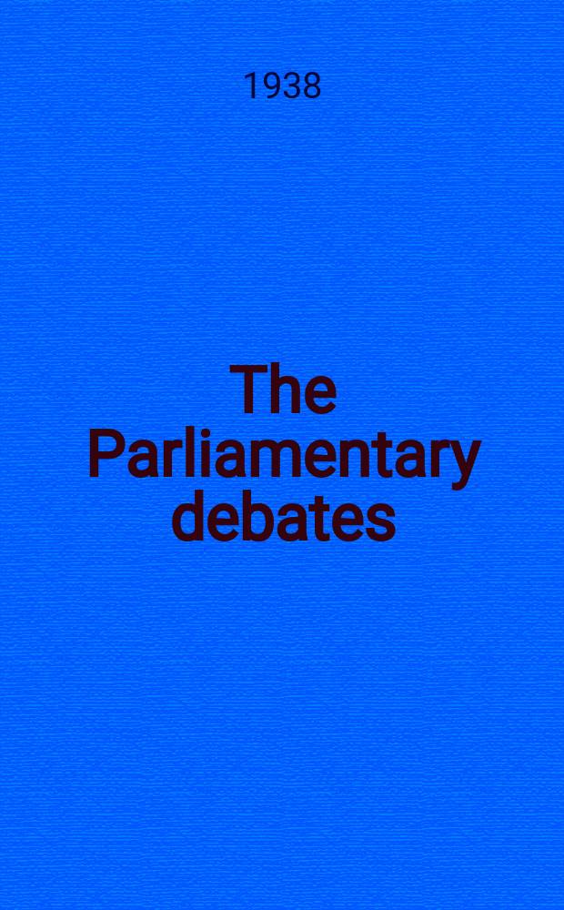 The Parliamentary debates (Hansard) : Official report ... of the ...Parliament of the United Kingdom of Great Britain and Northern Ireland. Vol.336, №123