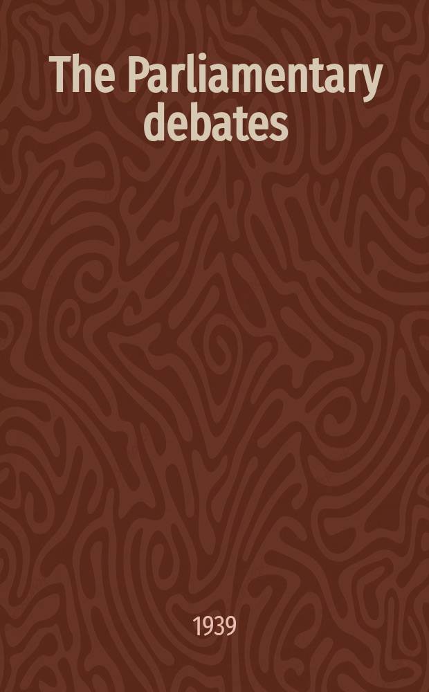 The Parliamentary debates (Hansard) : Official report ... of the ...Parliament of the United Kingdom of Great Britain and Northern Ireland. Vol.351, №174