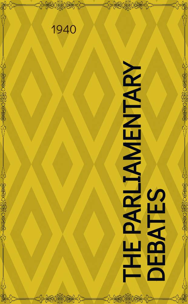 The Parliamentary debates (Hansard) : Official report ... of the ...Parliament of the United Kingdom of Great Britain and Northern Ireland. Vol.358, №33