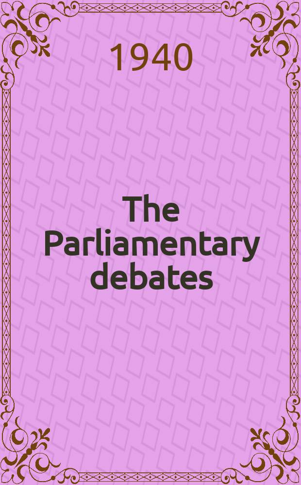 The Parliamentary debates (Hansard) : Official report ... of the ...Parliament of the United Kingdom of Great Britain and Northern Ireland. Vol.361, №68