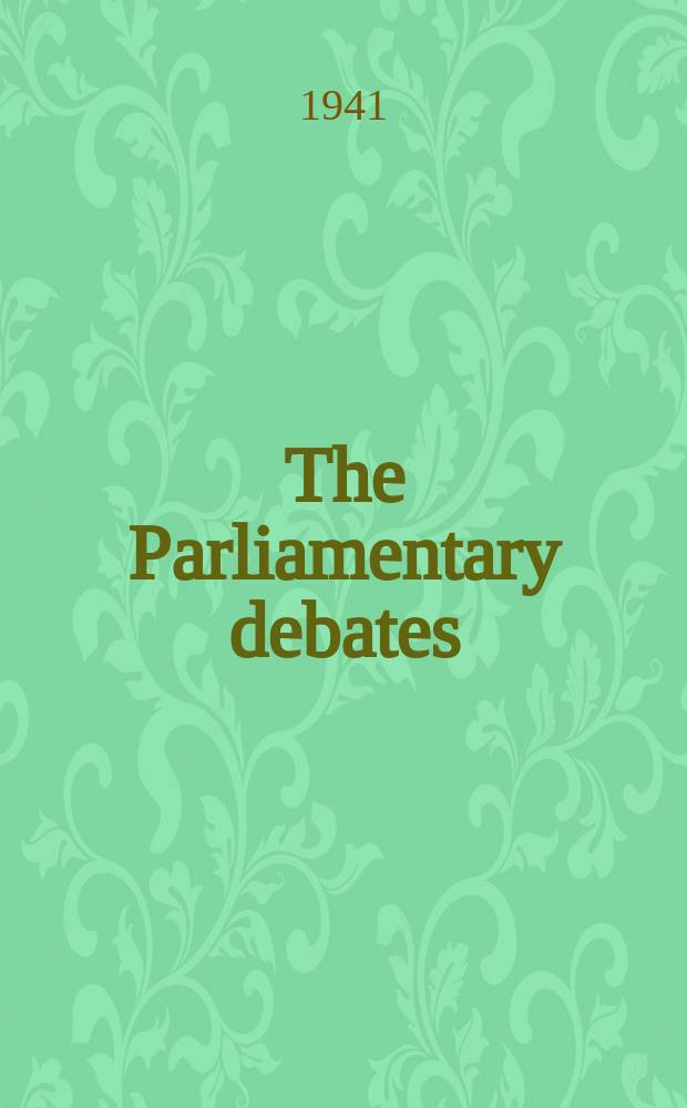 The Parliamentary debates (Hansard) : Official report ... of the ...Parliament of the United Kingdom of Great Britain and Northern Ireland. Vol.368, №16