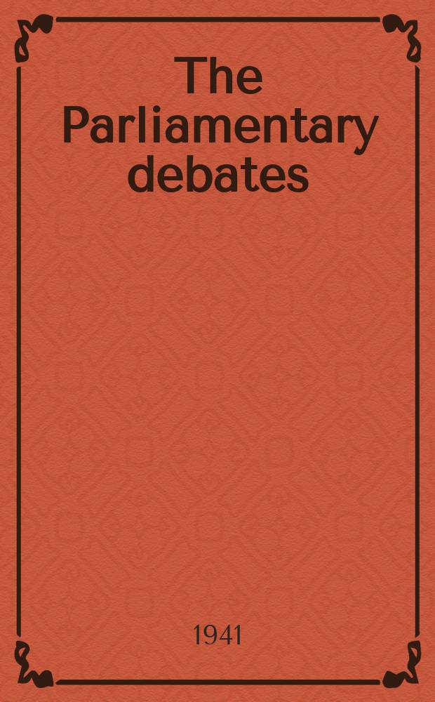 The Parliamentary debates (Hansard) : Official report ... of the ...Parliament of the United Kingdom of Great Britain and Northern Ireland. Vol.370, №44