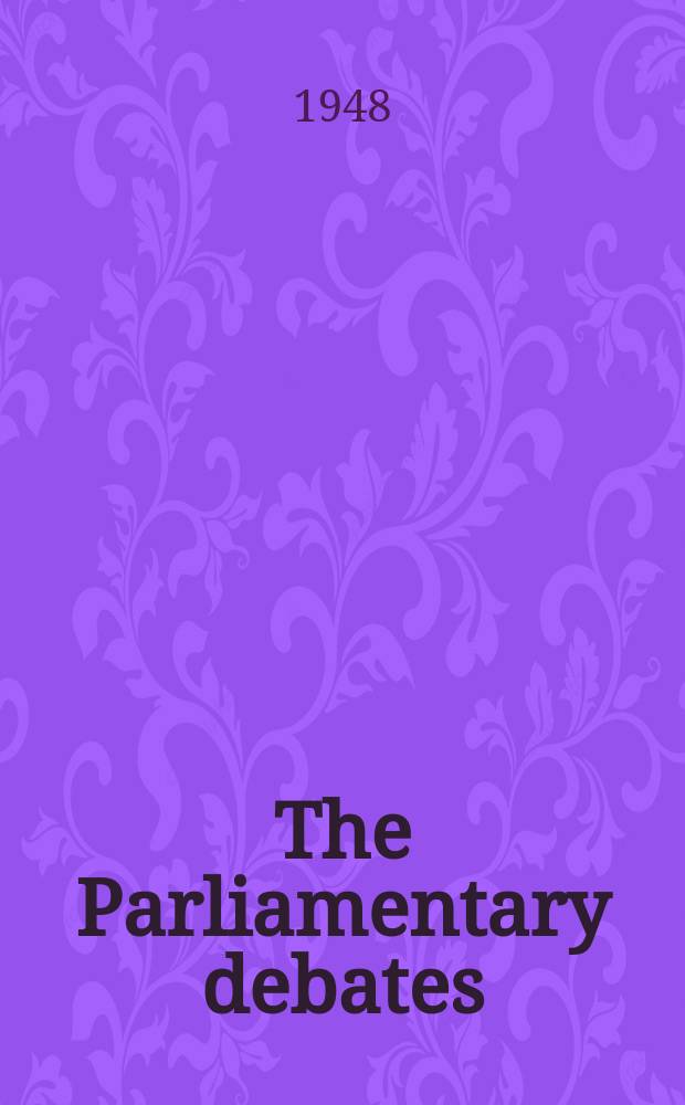 The Parliamentary debates (Hansard) : Official report ... of the ...Parliament of the United Kingdom of Great Britain and Northern Ireland. Vol.450, №119