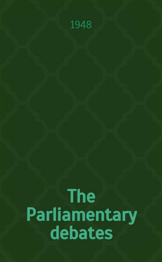 The Parliamentary debates (Hansard) : Official report ... of the ...Parliament of the United Kingdom of Great Britain and Northern Ireland. Vol.454, №166