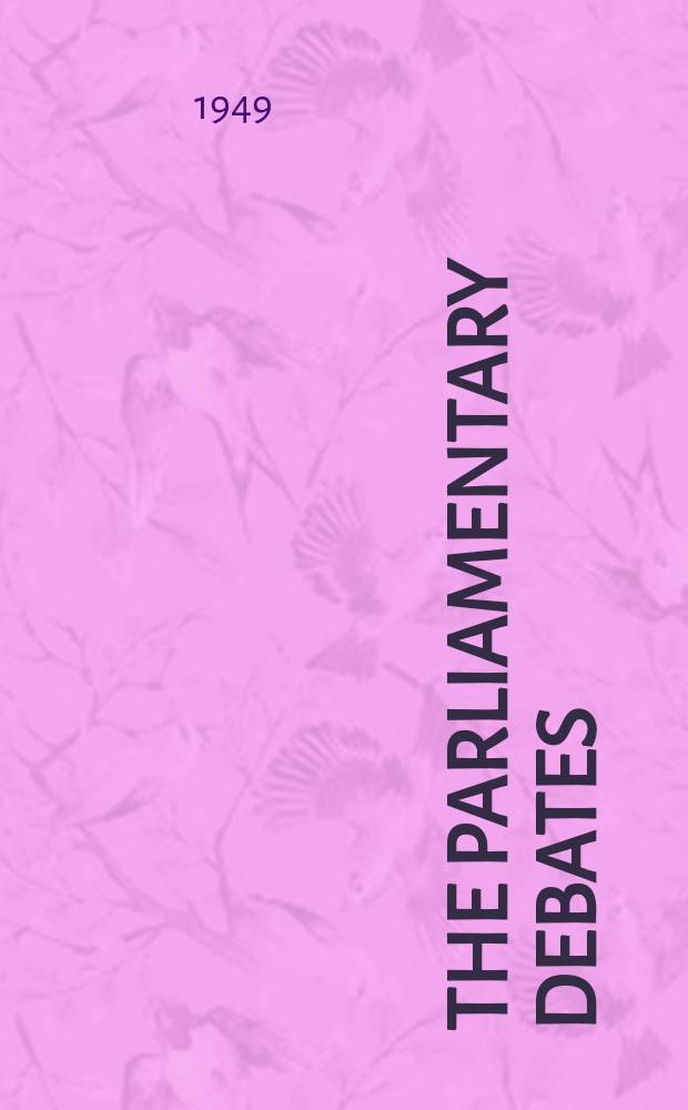 The Parliamentary debates (Hansard) : Official report ... of the ...Parliament of the United Kingdom of Great Britain and Northern Ireland. Vol.468, №166