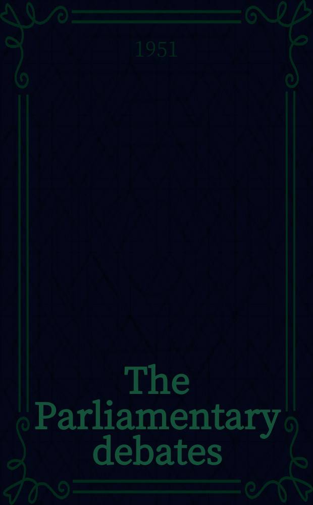 The Parliamentary debates (Hansard) : Official report ... of the ...Parliament of the United Kingdom of Great Britain and Northern Ireland. Vol.488, №111