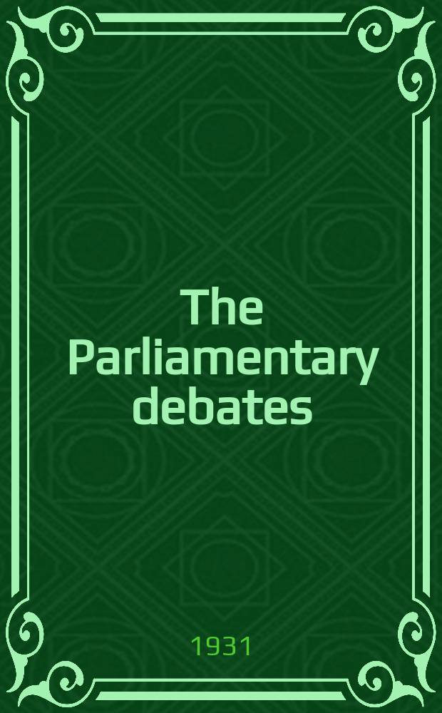 The Parliamentary debates (Hansard) : Official report ... of the ...Parliament of the United Kingdom of Great Britain and Northern Ireland. Vol.248, №66