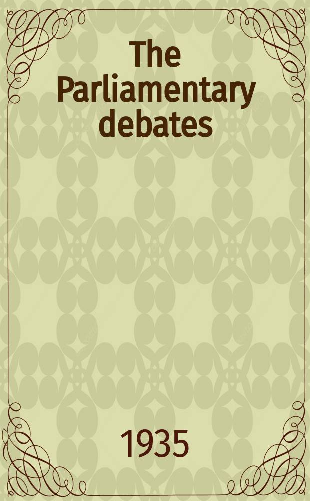 The Parliamentary debates (Hansard) : Official report ... of the ...Parliament of the United Kingdom of Great Britain and Northern Ireland. Vol.300, №70