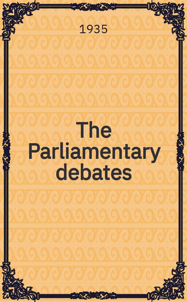 The Parliamentary debates (Hansard) : Official report ... of the ...Parliament of the United Kingdom of Great Britain and Northern Ireland. Vol.303, №121