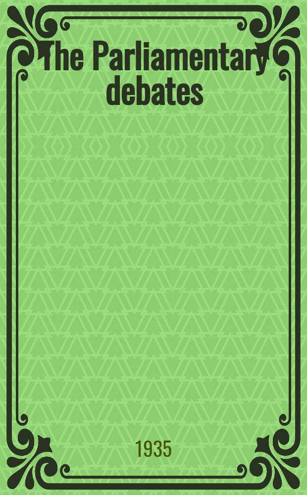 The Parliamentary debates (Hansard) : Official report ... of the ...Parliament of the United Kingdom of Great Britain and Northern Ireland. Vol.303, №127