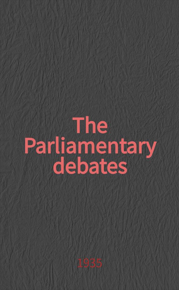 The Parliamentary debates (Hansard) : Official report ... of the ...Parliament of the United Kingdom of Great Britain and Northern Ireland. Vol.304, №141