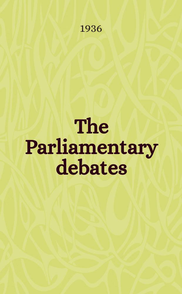 The Parliamentary debates (Hansard) : Official report ... of the ...Parliament of the United Kingdom of Great Britain and Northern Ireland. Vol.308, №18