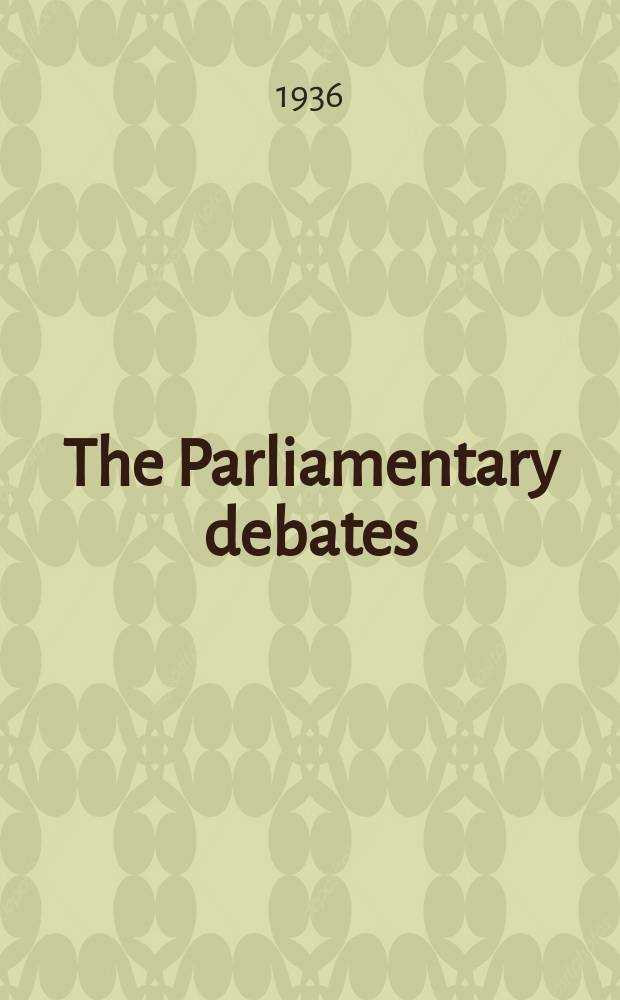 The Parliamentary debates (Hansard) : Official report ... of the ...Parliament of the United Kingdom of Great Britain and Northern Ireland. Vol.308, №24