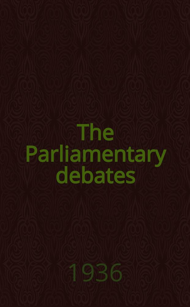 The Parliamentary debates (Hansard) : Official report ... of the ...Parliament of the United Kingdom of Great Britain and Northern Ireland. Vol.311, №72