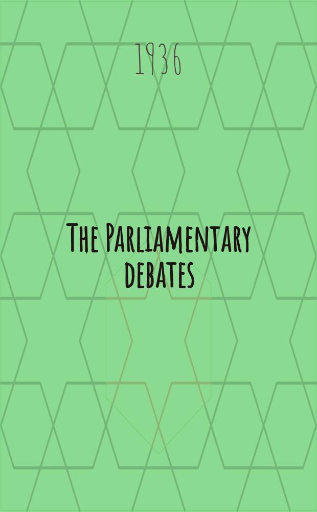 The Parliamentary debates (Hansard) : Official report ... of the ...Parliament of the United Kingdom of Great Britain and Northern Ireland. Vol.311, №80