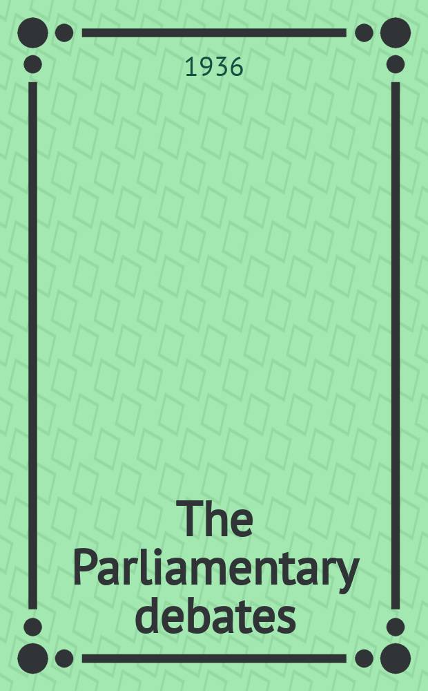 The Parliamentary debates (Hansard) : Official report ... of the ...Parliament of the United Kingdom of Great Britain and Northern Ireland. Vol.314, №118