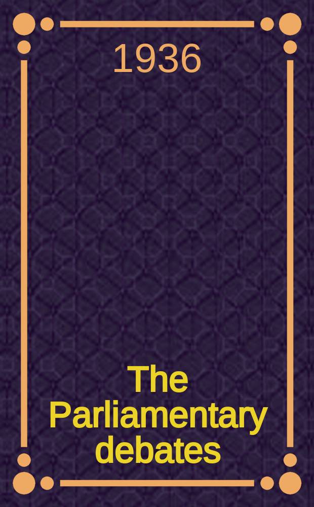 The Parliamentary debates (Hansard) : Official report ... of the ...Parliament of the United Kingdom of Great Britain and Northern Ireland. Vol.318, №19
