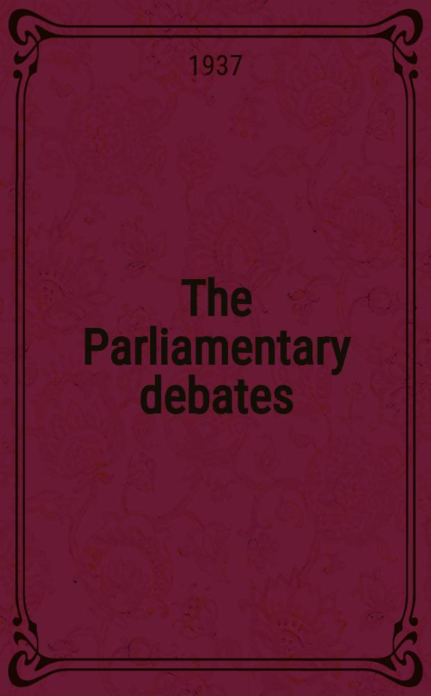 The Parliamentary debates (Hansard) : Official report ... of the ...Parliament of the United Kingdom of Great Britain and Northern Ireland. Vol.320, №52