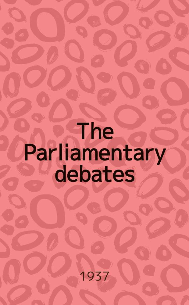 The Parliamentary debates (Hansard) : Official report ... of the ...Parliament of the United Kingdom of Great Britain and Northern Ireland. Vol.320, №62