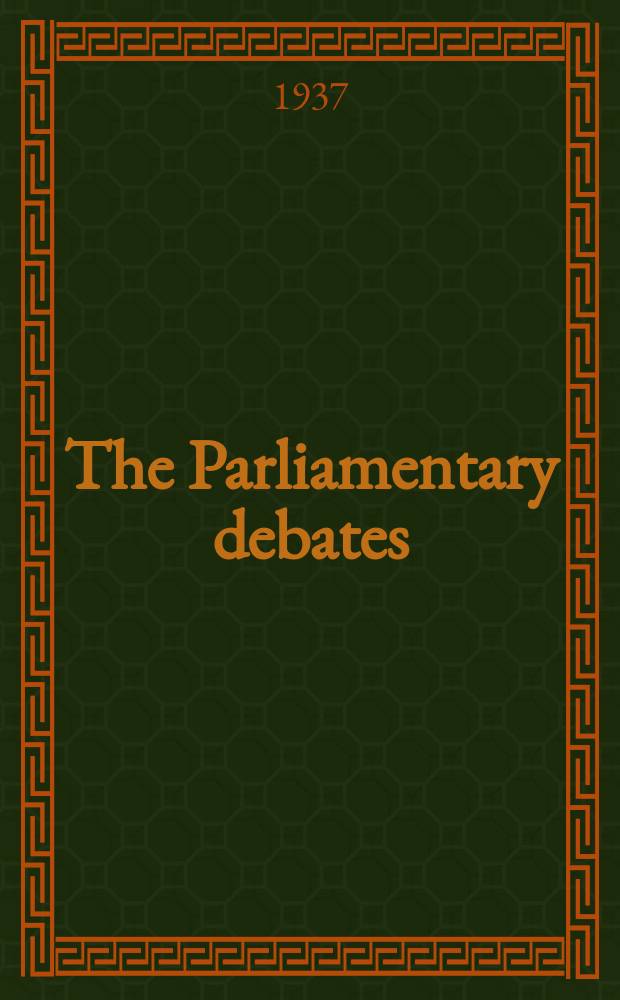 The Parliamentary debates (Hansard) : Official report ... of the ...Parliament of the United Kingdom of Great Britain and Northern Ireland. Vol.321, №76
