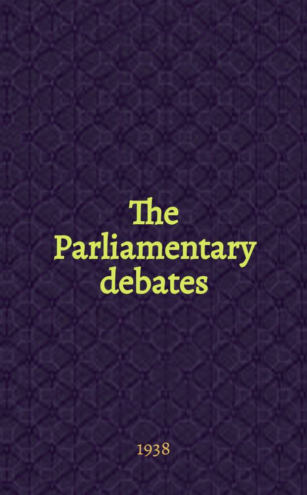 The Parliamentary debates (Hansard) : Official report ... of the ...Parliament of the United Kingdom of Great Britain and Northern Ireland. Vol.342, №29