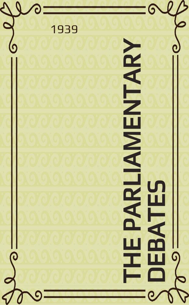 The Parliamentary debates (Hansard) : Official report ... of the ...Parliament of the United Kingdom of Great Britain and Northern Ireland. Vol.346, №87