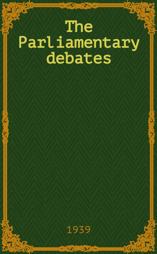 The Parliamentary debates (Hansard) : Official report ... of the ...Parliament of the United Kingdom of Great Britain and Northern Ireland. Vol.350, №146
