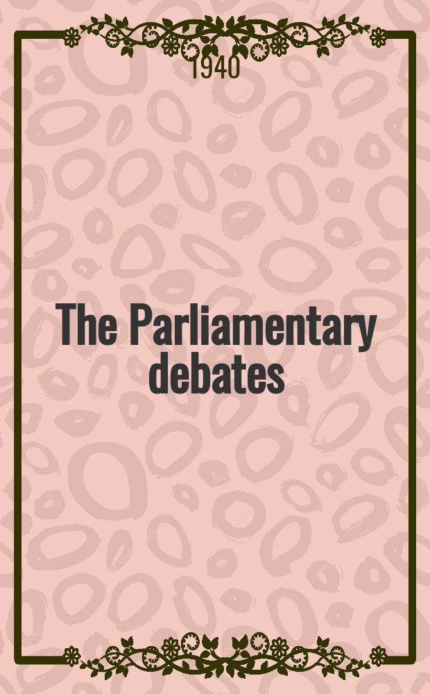 The Parliamentary debates (Hansard) : Official report ... of the ...Parliament of the United Kingdom of Great Britain and Northern Ireland. Vol.357, №32