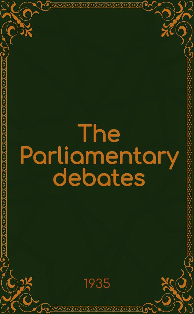 The Parliamentary debates (Hansard) : Official report ... of the ...Parliament of the United Kingdom of Great Britain and Northern Ireland. Vol.304, №133