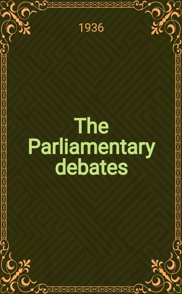 The Parliamentary debates (Hansard) : Official report ... of the ...Parliament of the United Kingdom of Great Britain and Northern Ireland. Vol.310, №61