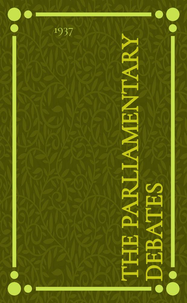 The Parliamentary debates (Hansard) : Official report ... of the ...Parliament of the United Kingdom of Great Britain and Northern Ireland. Vol.322, №96