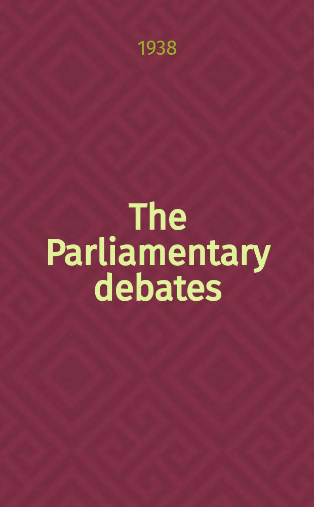 The Parliamentary debates (Hansard) : Official report ... of the ...Parliament of the United Kingdom of Great Britain and Northern Ireland. Vol.341, №14