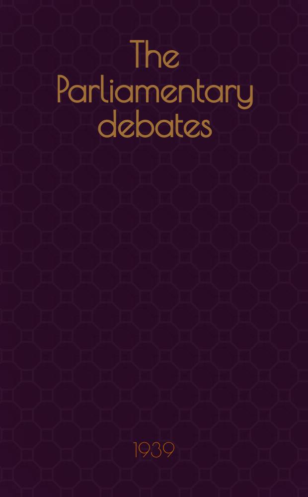 The Parliamentary debates (Hansard) : Official report ... of the ...Parliament of the United Kingdom of Great Britain and Northern Ireland. Vol.344, №49