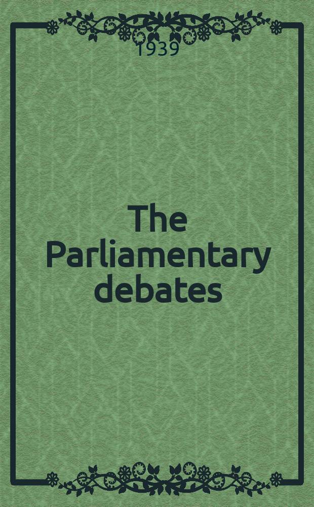 The Parliamentary debates (Hansard) : Official report ... of the ...Parliament of the United Kingdom of Great Britain and Northern Ireland. Vol.351, №157