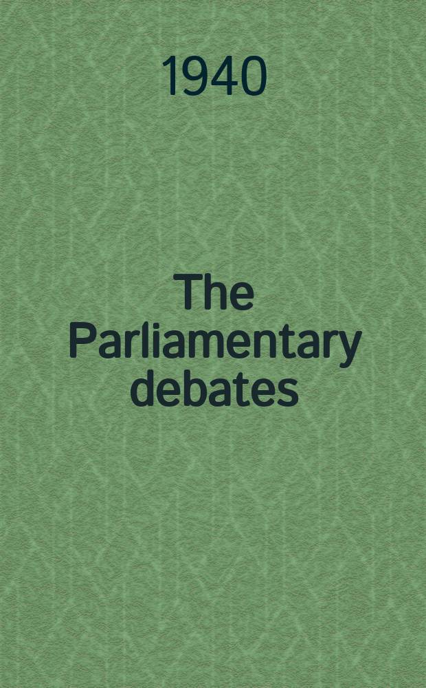 The Parliamentary debates (Hansard) : Official report ... of the ...Parliament of the United Kingdom of Great Britain and Northern Ireland. Vol.364, №105