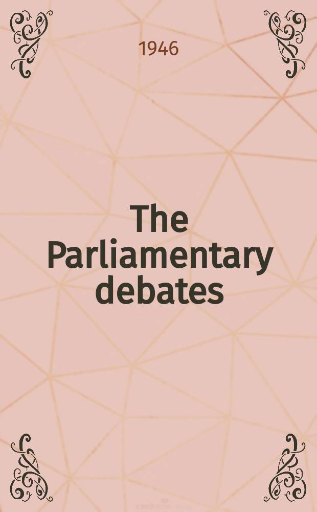 The Parliamentary debates (Hansard) : Official report ... of the ...Parliament of the United Kingdom of Great Britain and Northern Ireland. Vol.426, №185