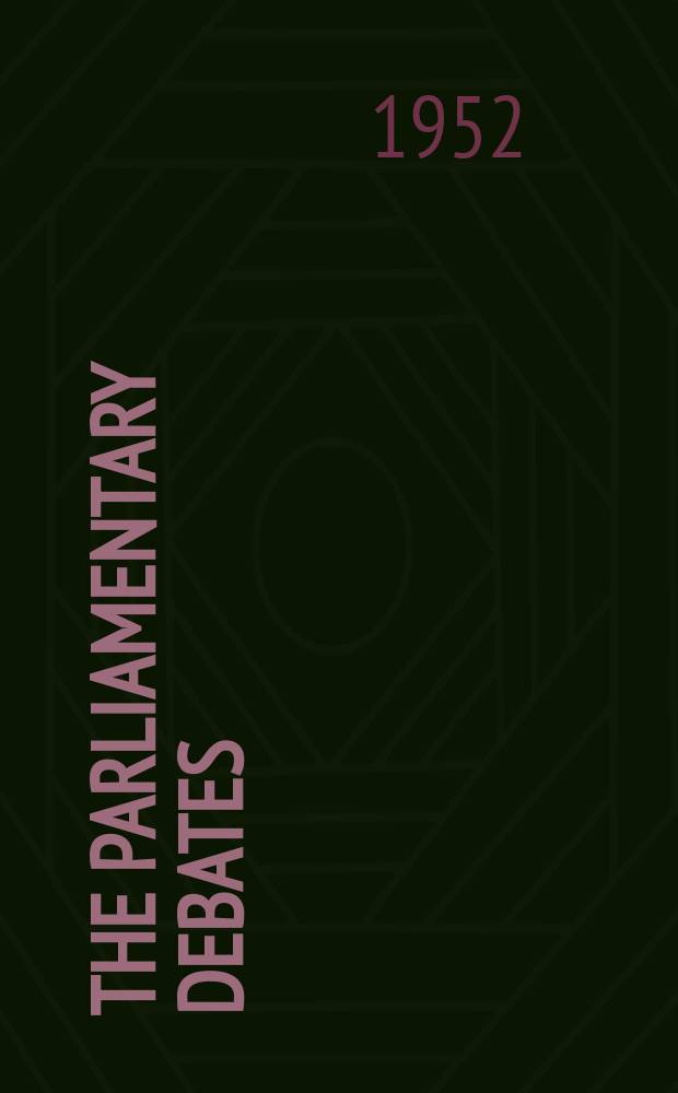 The Parliamentary debates (Hansard) : Official report ... of the ...Parliament of the United Kingdom of Great Britain and Northern Ireland. Vol.507, №8